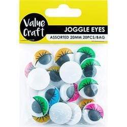 AussieSuperStore Art & Craft Essentials Joggle Eye Round Joggle Eye Round | Googly or Wiggle Eye 9331468049326 VCE11